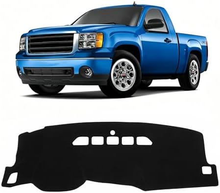KUST Black Dash Cover for 2007-2013 Chevy Silverado/GMC Sierra/Chevy by KUST