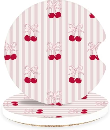 Ceramic Car Coasters – Absorbent Car Cup Holder Coaster Set by lethooly