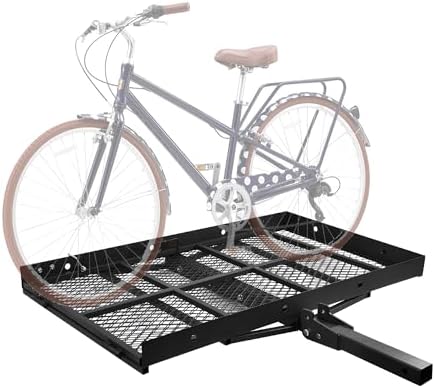 Folding Wheelchair Scooter Carrier Rack 250KG Medical Rack Ramp Hitch Mount - Image 3