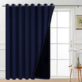 Yakamok Navy Blue Blackout Patio Door Curtain Panels W100 x L84, 1 Panel by Yakamok
