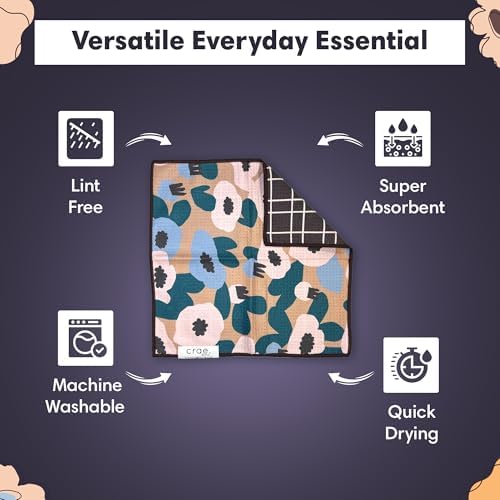 Reversible Microfiber Washcloths, Waffle Weave Dish Cloths - Image 3