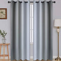 SimpleHome Ombre Grey to Grey White Curtains by SimpleHome
