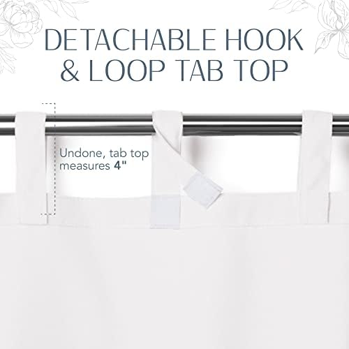 Matine Solid Tab Top Indoor/Outdoor Window Curtain - Image 5