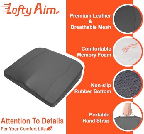 Lofty Aim Car Seat Cushion, Memory Foam Car Seat Cushions - Image 6