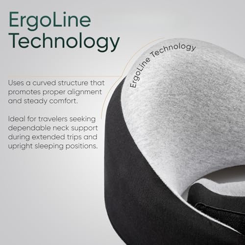 Proglobe Luxe Airplane Neck Pillow, Memory Foam, Organic Cotton - Image 3