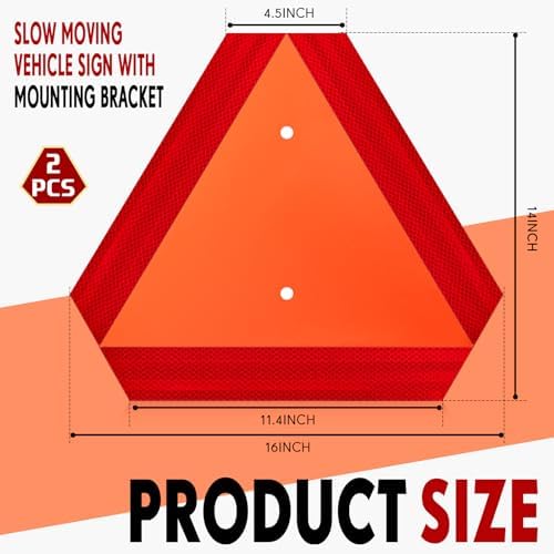 Yaocom 2 Sets Slow Moving Vehicle Triangle Sign - Image 2