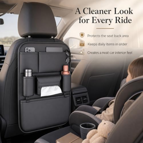 Leather Car Seat Organizer for Cars, SUV & Truck - Image 4