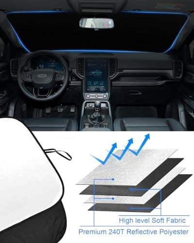 Foldable Front Windshield Sun Shade fit - Image 5