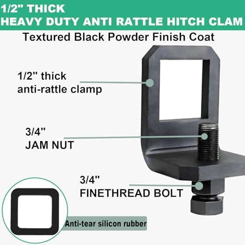 2" Anti Rattle Hitch Clamp - Image 2