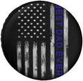 Vintage Best Dad Ever American Flag Tire Covers, Dust-Proof Weatherproof Wheel by Unknown