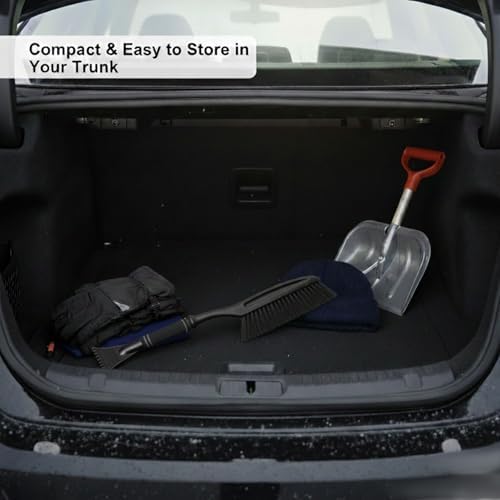 24" Snow Brush & Ice Scraper for Car Durable Plastic Snow Scraper and Car Ice - Image 6