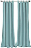 Matine Solid Tab Top Indoor/Outdoor Window Curtain, Mineral by ElreneHomeFashion