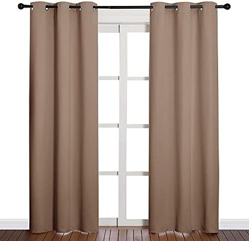 NICETOWN Cappuccino Blackout Curtains - Image 2