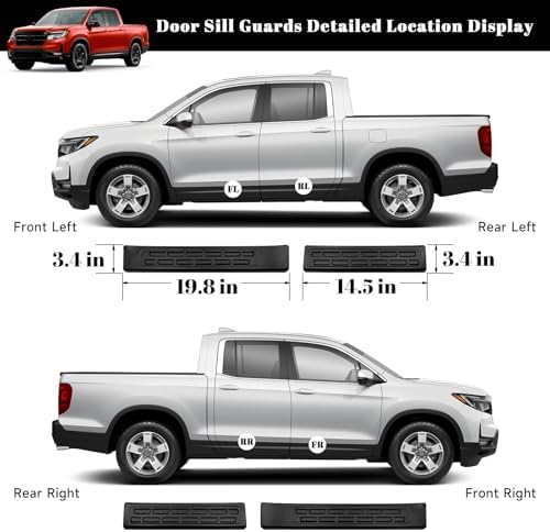 4PCS Car Door Edge Guards Door Sill Protector - Image 4