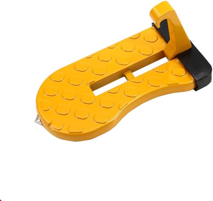Car Door Step with Glass Breaker Safety Hammer & Roof Rack Access, Foldable by Swpato