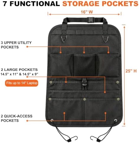 Nylon Backseat Car Organizer - Image 2