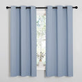 NICETOWN Vintage Blue Blackout Curtains 45 inches Length by NICETOWN