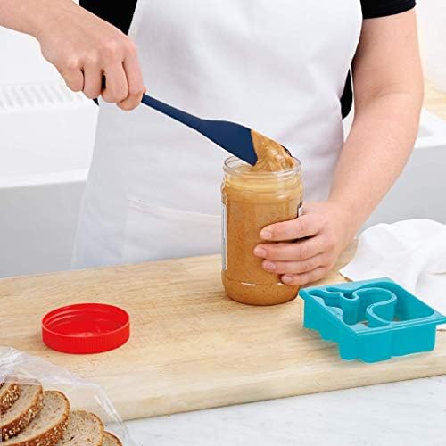 Tovolo Silicone Jar Spatula Long Handled Rubber Scraping Scooping Tool - Image 2