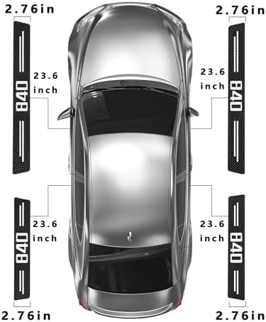 Door Sill Protectors for 8-Serie 840i, Carbon Fiber Leather Front/Rear Door - Image 5