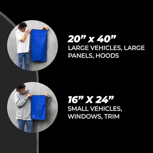 The Rag Company Dry Me A River Car Drying Towel, 16x24 in - Image 2