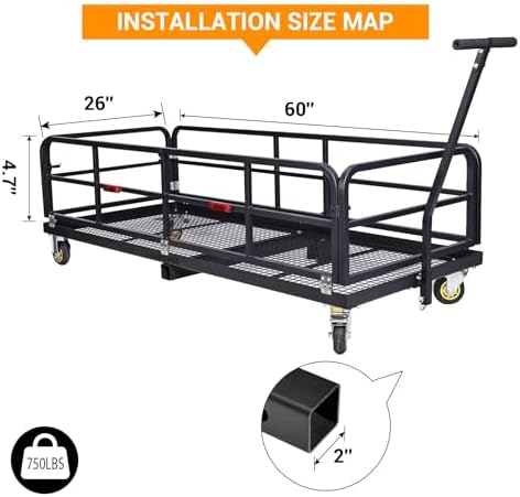 Garvee Foldable Hitch Mount Cargo Carrier - Image 2