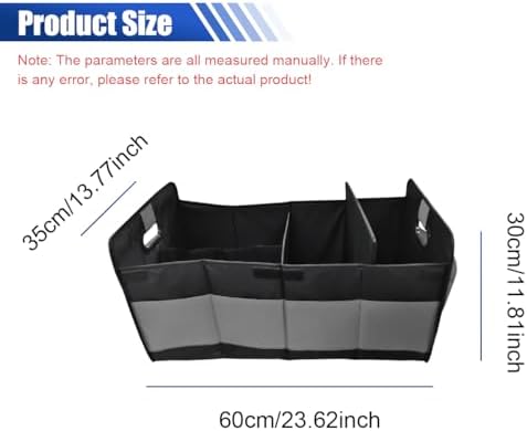 Car Trunk Organizer, 65L Collapsible Auto Storage Box - Image 2