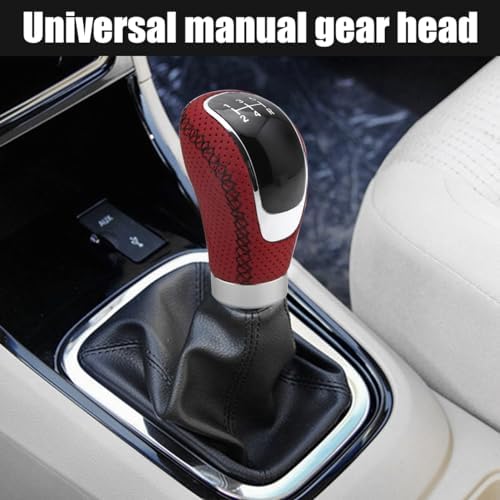 Osilly 5 Speed Shift Knob, Weighted Manual Gear Shifter Knobs, Leather Gear - Image 3