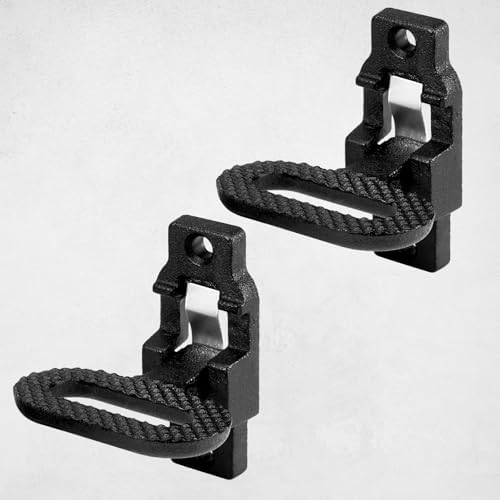 2 Pack Folding Safety Step, E-Coat Steel Heavy-Duty Fold Down Utility Body Step - Image 2