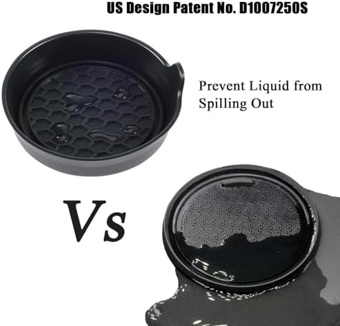 Amooca 4-Pack Car Cup Coaster Silicone Spill-Proof Cup Holder Inserts - Image 5