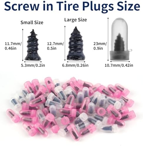 Tire Repair Screws 110 Pcs, Screw-In Tire Plugs Screw Type - Image 2