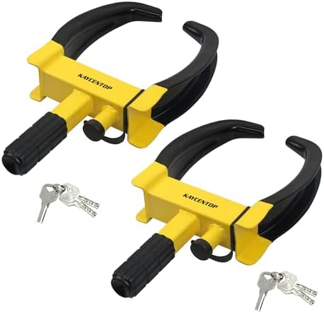 KAYCENTOP Universal Wheel Lock Clamp Anti Theft Trailer Locks Fit Most Vehicles by KAYCENTOP