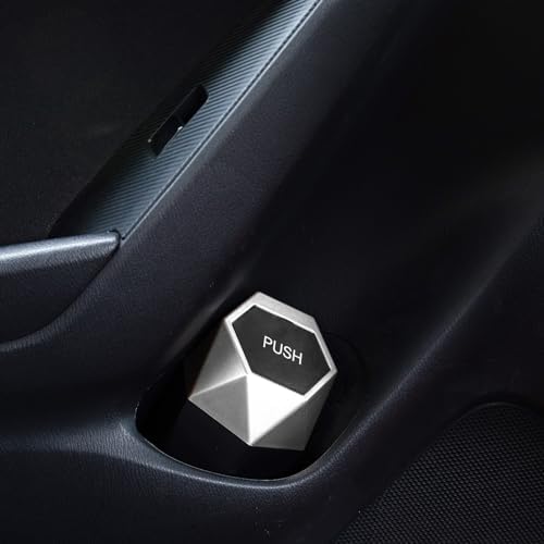 Ginsco Car Trash Can with Lid, Mini Car Cup Holder Trash Can, Car Garbage Can - Image 2