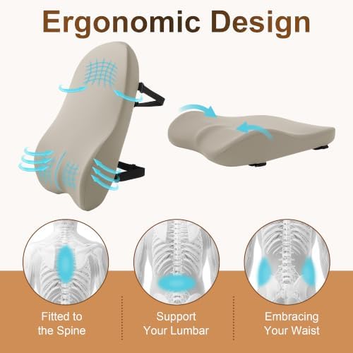 HOMBYS Extra Long Lumbar Support Pillow - Image 3