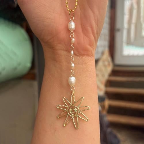 Sun Hanging Car Charm, Boho Crystals Decor - Image 5