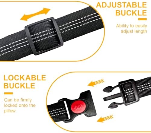 2-Pack Dog Car Seat Belt, 3-in-1 Headrest-Mounted Dog Seatbelt - Image 6