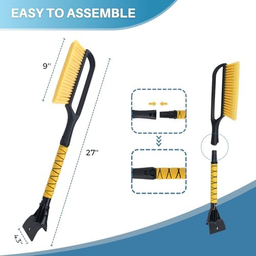 KeFanta Ice Scrapers for Car Windshield, 2 Pack 27'' Snow Removal Brush for SUV - Image 7