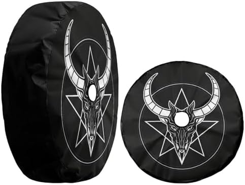 Head and Horn Pattern Spare Tire Cover - Image 3