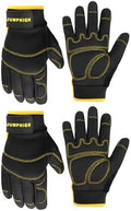 Work Gloves Women 2 Pairs, UltraLight Gardening Gloves, Houseworking, by JUMPHIGH