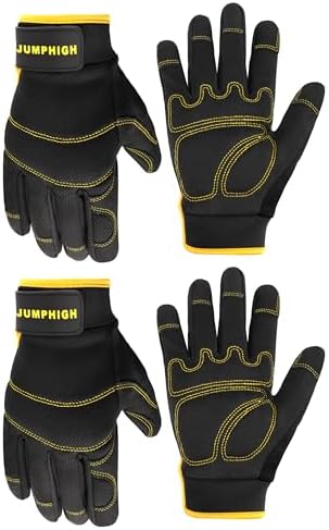 Work Gloves Women 2 Pairs, UltraLight Gardening Gloves, Houseworking, by JUMPHIGH
