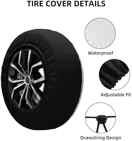 Puerto Rico Spare Tire Cover Waterproof Wheel Cover 17 Inch Universal Fit - Image 5