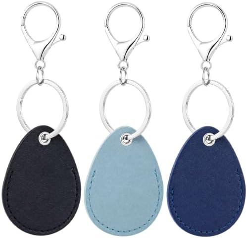 PAGOW 2.3x1.8in Key Fob Holder, PU Leather RFID Key Case Protector by PAGOW