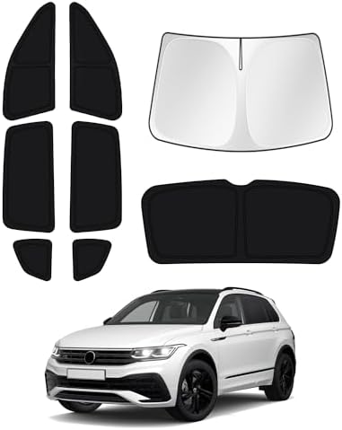 Canvcle Windshield Sun Shade for 2018-2023 Volkswagen VW Tiguan Side Rear by Canvcle