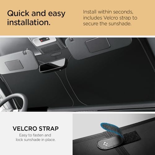 Spigen Triple-Coated CryoShade Front Windshield Sunshade Designed - Image 3