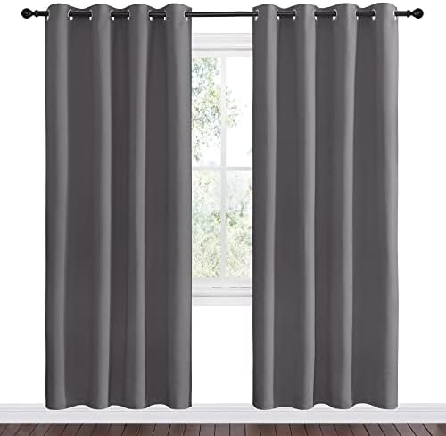 NICETOWN Gray Blackout Curtains - Image 2