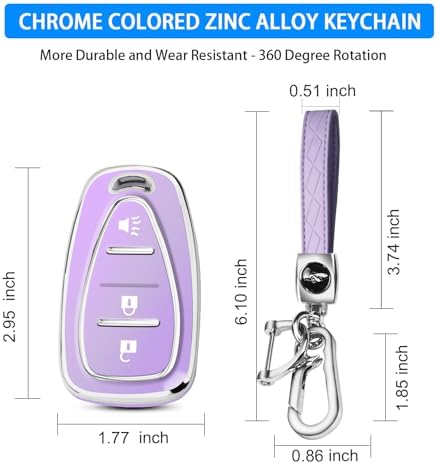 QBUC for Chevy Key Fob Cover, 3-Button Design - Image 3