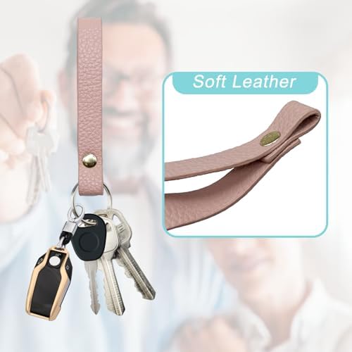 Leather Key Fob Holder, Access Card Key Chains RFID Protector, NFC Smart Key - Image 3