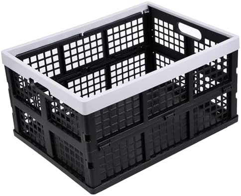 Aebeky 3-Pack Plastic Collapsible Storage Crates-30L, Foldable Plastic Crates - Image 2