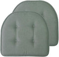 Sweet Home Collection Chair Cushion Memory Foam Pads Tufted Slip Non Skid by SweetHomeCollection