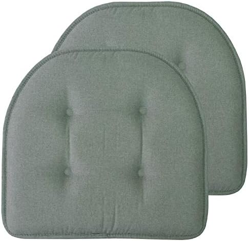 Sweet Home Collection Chair Cushion Memory Foam Pads Tufted Slip Non Skid by SweetHomeCollection