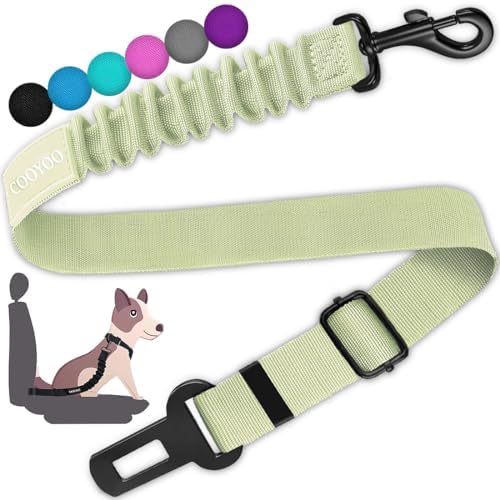 COOYOO Dog Seat Belt, Retractable Dog Car Harness Seat Belt by COOYOO